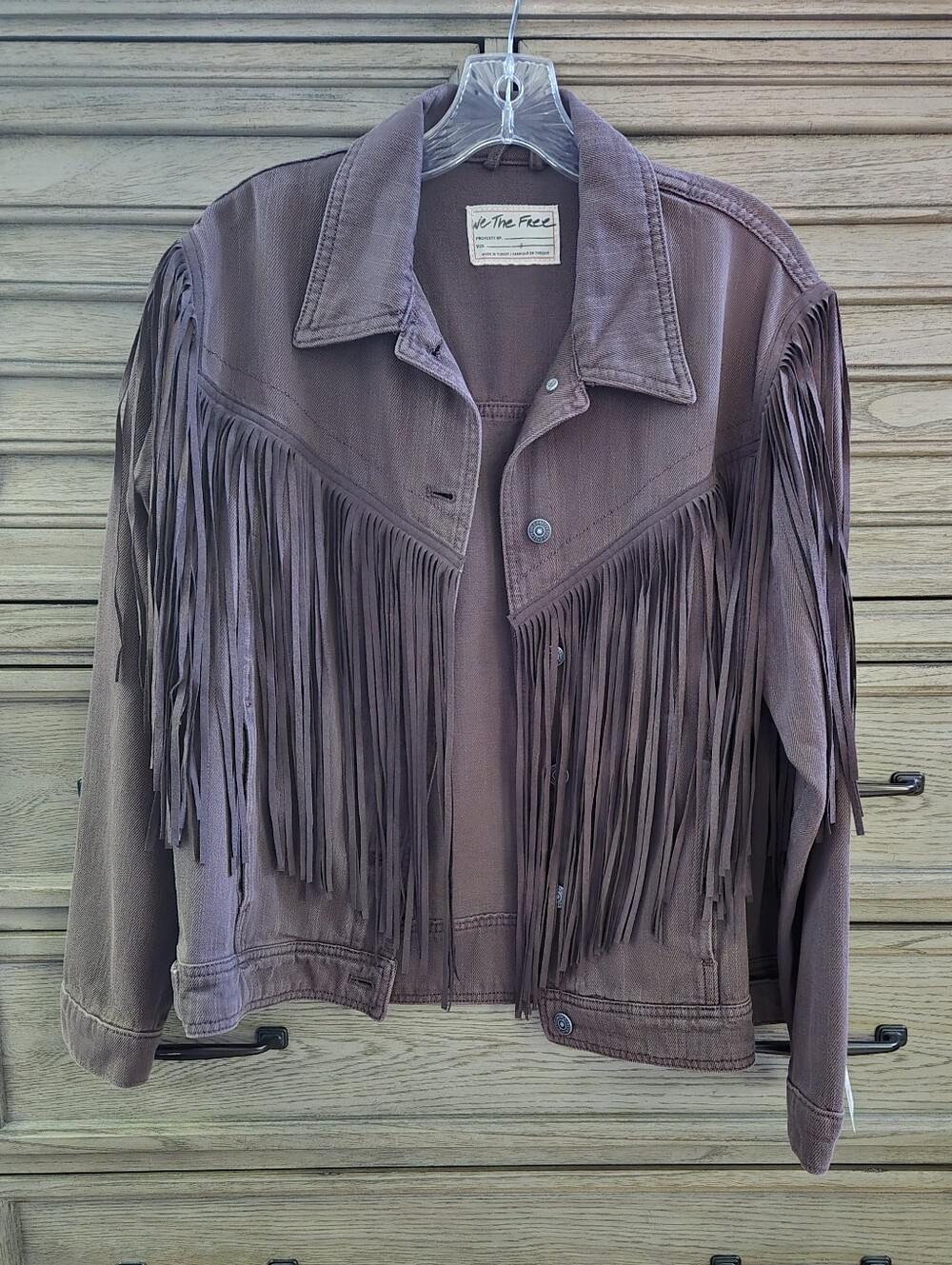 🆕️ We The Free After Hours Denim Fringe Jacket - Picture 4 of 8